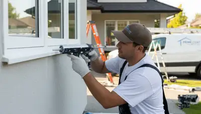 Professional caulking and sealing on Clearwater FL home exterior for moisture and storm protection