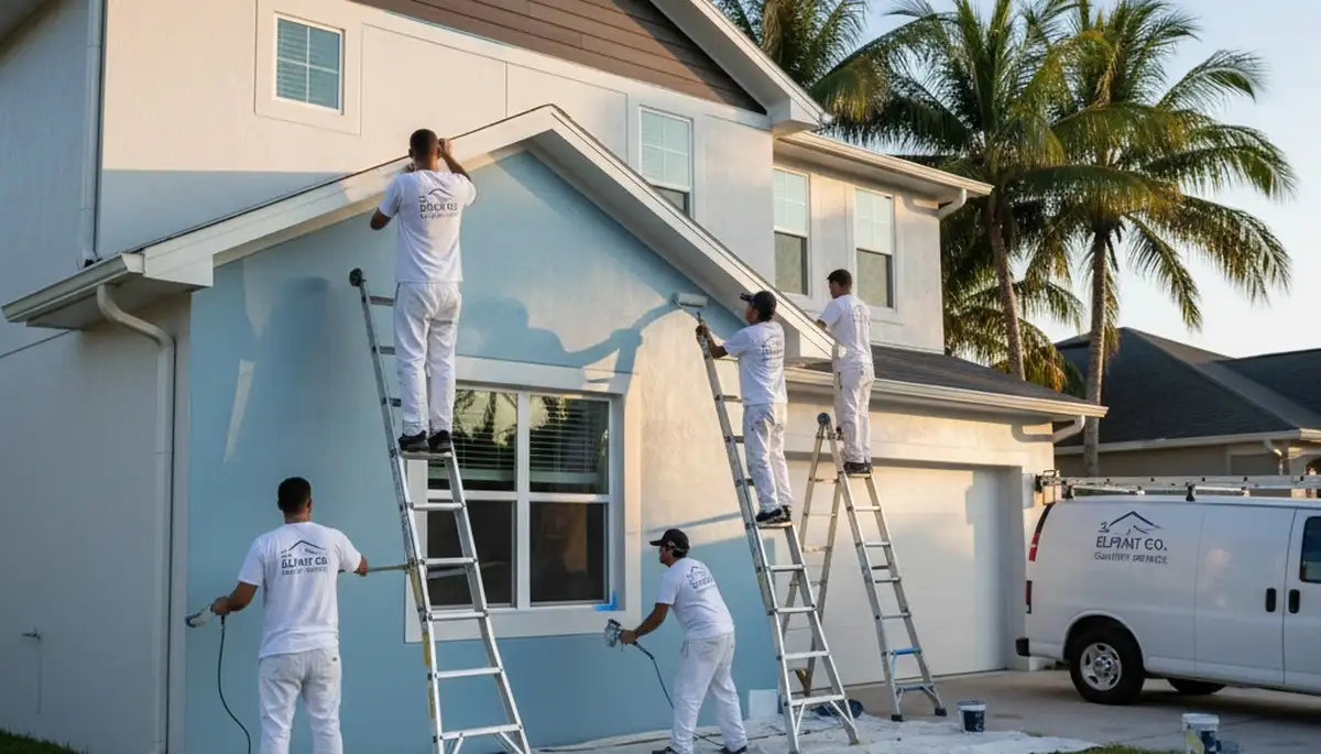 Professional house painting service in Clearwater, FL for interior and exterior home painting