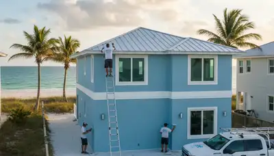 House painting service in Clearwater, FL by PaintingClearwaterFL for residential exterior painting