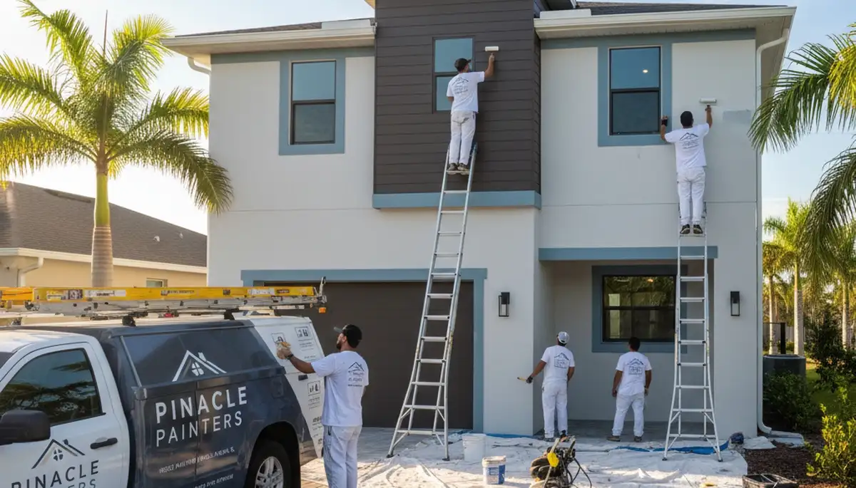 Professional house painters providing exterior home painting in Clearwater, FL