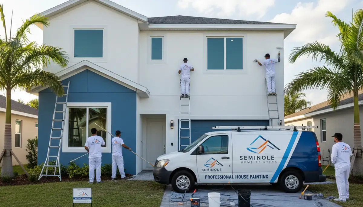 Professional house painters providing exterior painting services in Clearwater, FL homes
