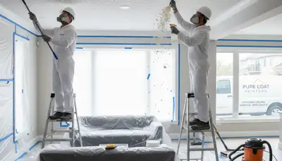 Professional popcorn ceiling removal and refinishing in Clearwater, FL home interior
