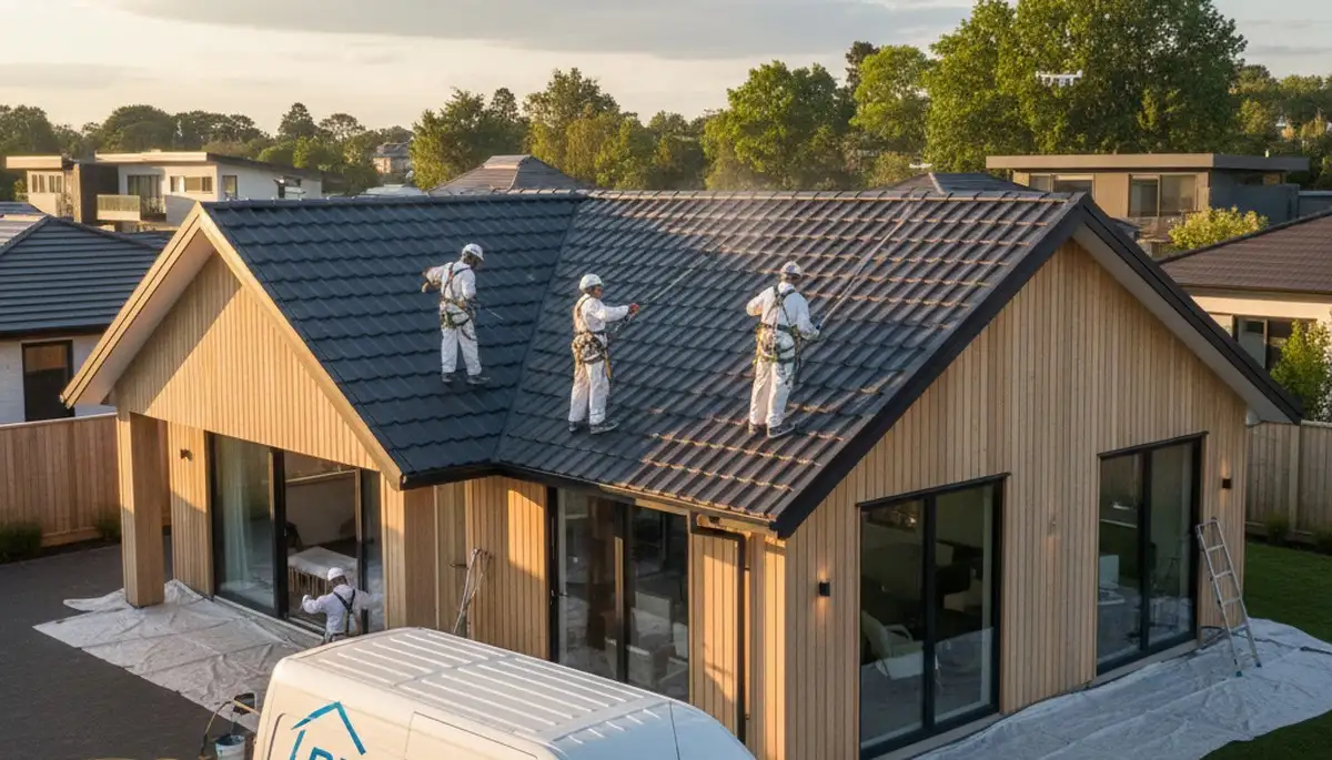 Professional roof painting service in Clearwater FL protecting homes from sun and salt air