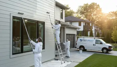 Professional siding painting on coastal home in Clearwater, FL by expert house painters