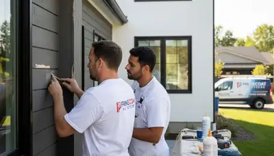 Professional wood rot repair on home siding in Clearwater FL by expert house painters and restoration team